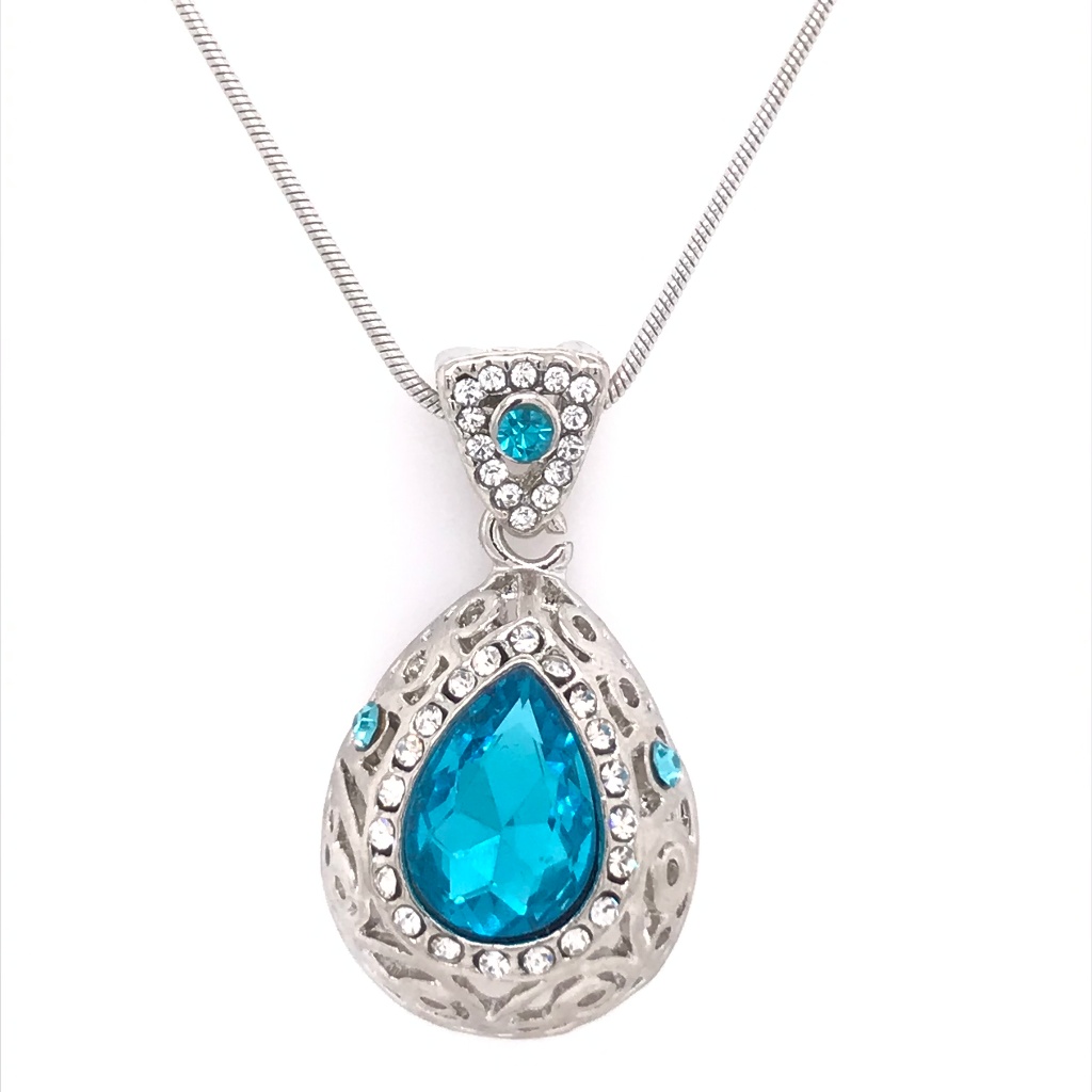 Antique Secret London Blue Swarovski Pendant